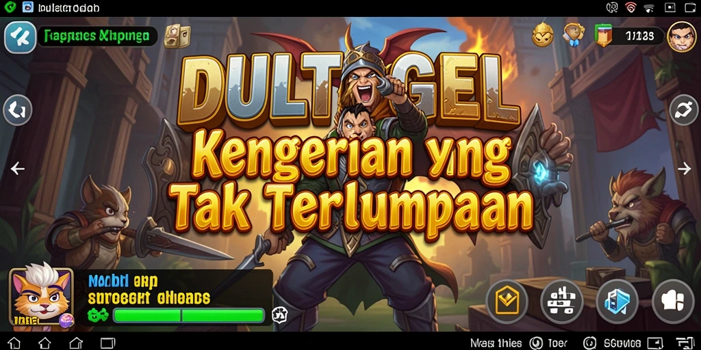 Tampilan gameplay DULTOGEL dengan momen mengerikan.