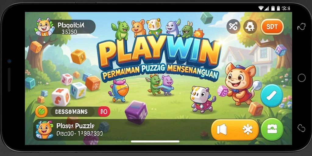 Tampilan gameplay seru di PLAYWIN dengan teka-teki menarik.